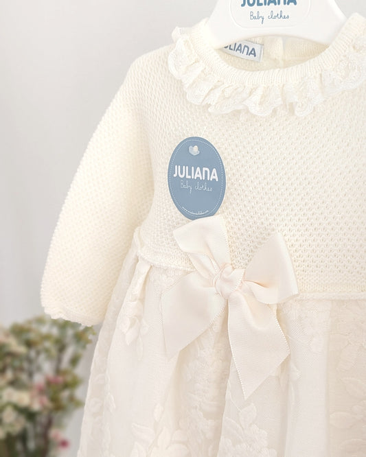 Faldon Encaje Crudo - Coleccion Lienzo de Juliana