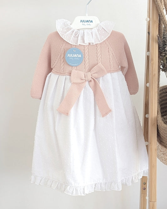 Faldon Plumeti Rosa Palo - Coleccion Acuarela de Juliana