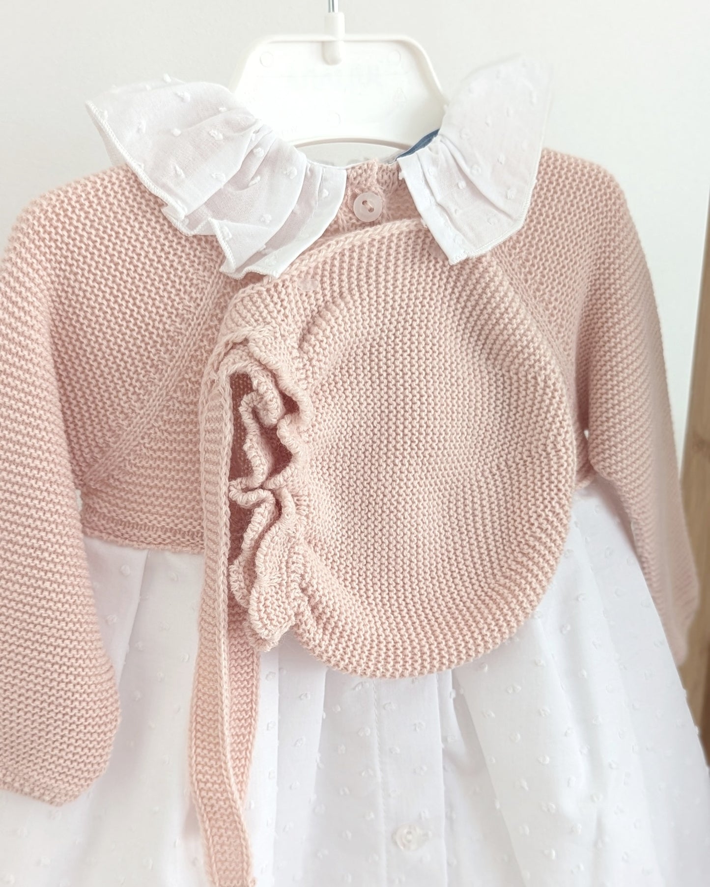 Faldon Plumeti Rosa Palo - Coleccion Acuarela de Juliana