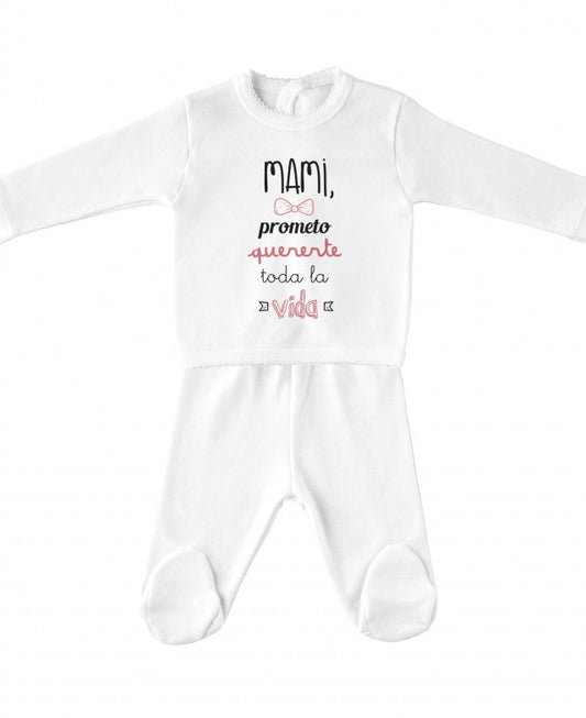 Conjunto polaina "Mami prometo quererte" - Babidu