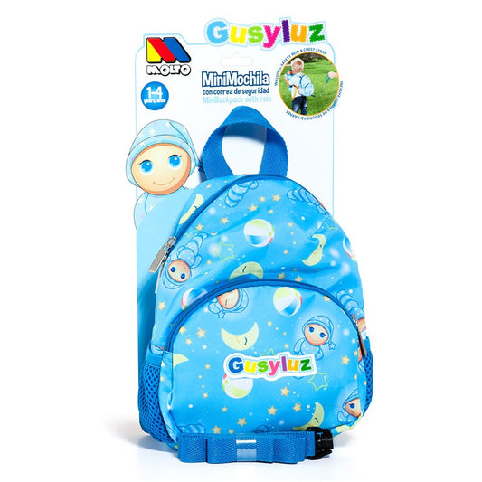 MOCHILA CON ARNES GUSILUZ AZUL