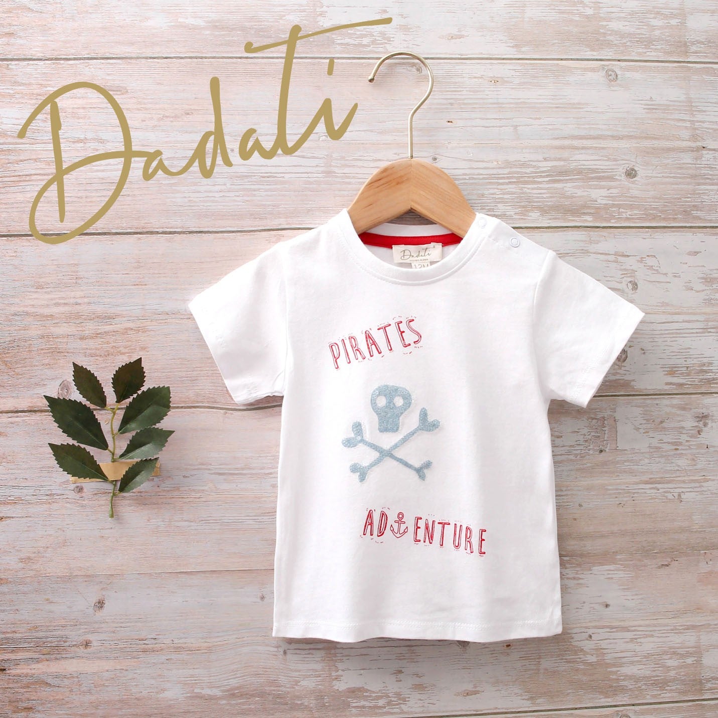 Dadati - Camiseta bebe con estampadode calavera glitter